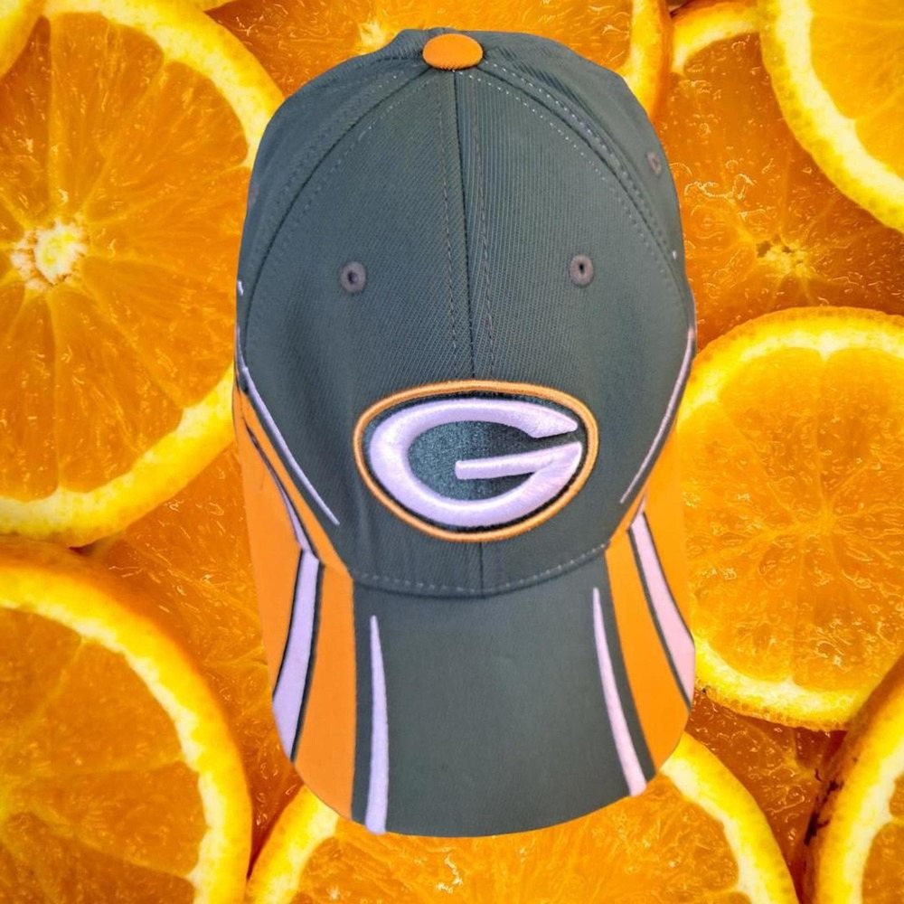 Reebok Green Bay Packers Fitted Hat‎ Baseball Cap Size: OSFA